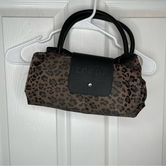 Chico's Small Leo Roll Mini Tote in Cheetah/Leopard Print OS - Picture 3 of 10